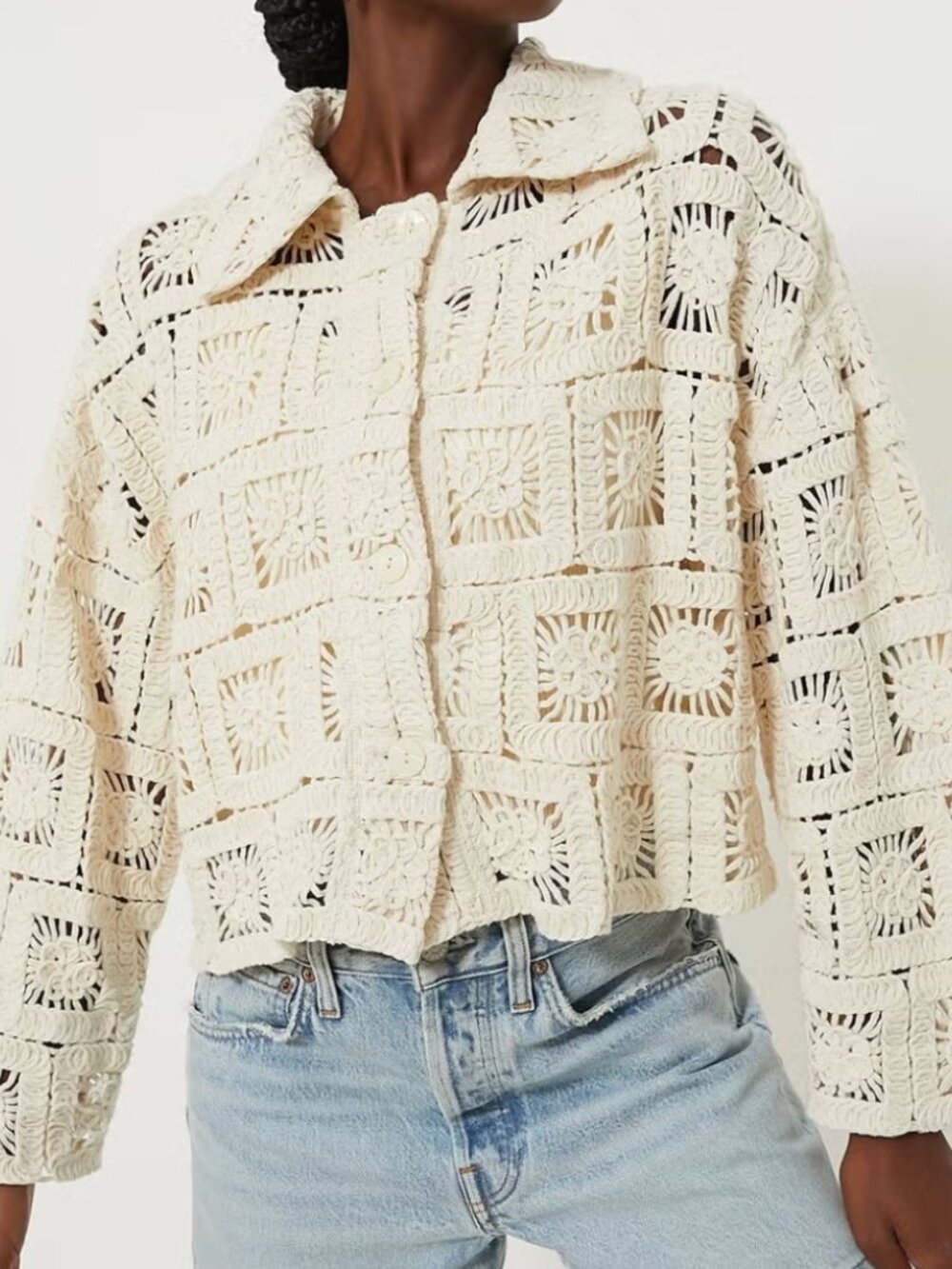 Tuckernuck Crochet Perry Jacket sz Large